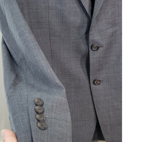 Lauren Ralph Lauren Mens Blazer Size 40R Blue 100% Wool 2 Button Modern Corpcore - Picture 6 of 10